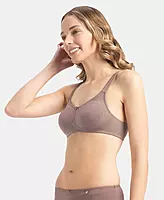 Jockey Wirefree Non Padded Super Combed Cotton Elastane Stretch Full Coverage Everyday Bra with Contoured Shaper Panel and Adjustable Straps - 1250