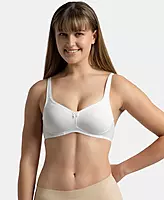 Jockey Wirefree Non Padded Super Combed Cotton Elastane Stretch Full Coverage Everyday Bra with Contoured Shaper Panel and Adjustable Straps - 1250