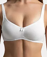 Jockey Wirefree Non Padded Super Combed Cotton Elastane Stretch Full Coverage Everyday Bra with Contoured Shaper Panel and Adjustable Straps - 1250