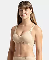 Jockey Wirefree Non Padded Super Combed Cotton Elastane Stretch Full Coverage Everyday Bra with Contoured Shaper Panel and Adjustable Straps - 1250