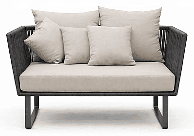 Delta Two Seater Outdoor Bench