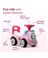 LuvLap Sunny Ride-On Car for Kids with Music & Horn Steering, Push Car with Backrest, Safety Guard, Under-Seat Storage, Big Wheels, for 1 to 3 Years Up to 25kg