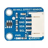 7Semi TMAG5273 4-Pin 3D Hall-Effect Sensor Breakout Module