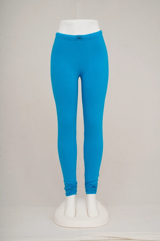 Women Turquoise Churidar Leggings