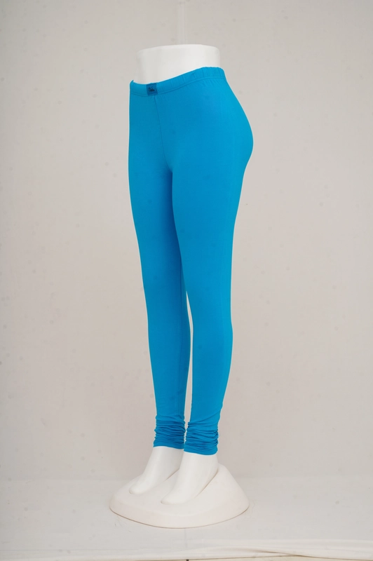 Women Turquoise Churidar Leggings