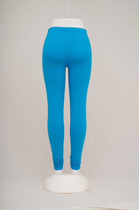 Women Turquoise Churidhar Leggings