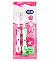 Chicco Ultra Soft Bristles Toothbrush Set 3Y-8Y Pack of 2