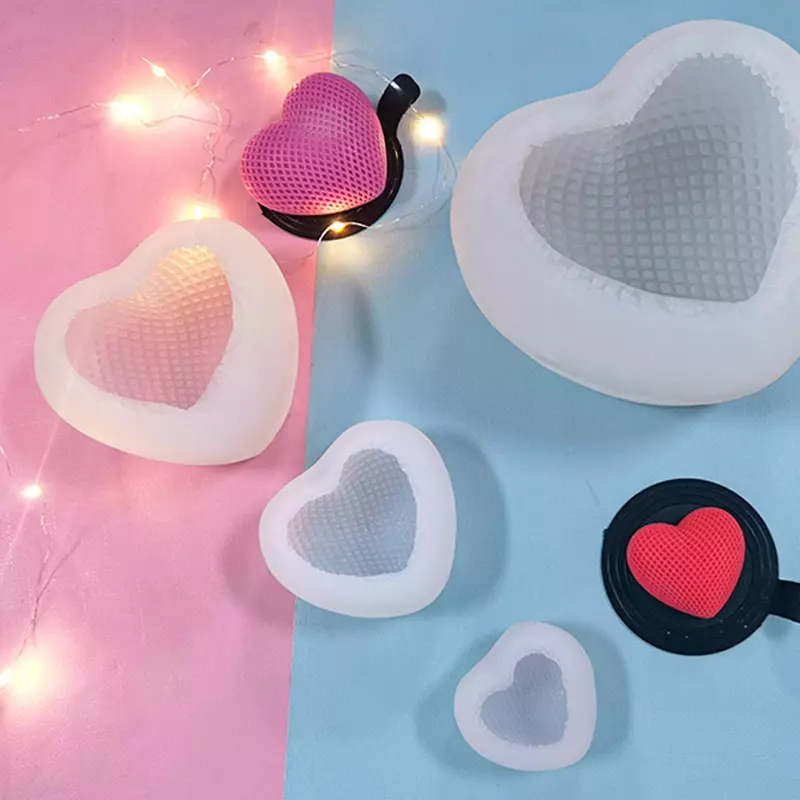 Silicon Mold Candle 3D Woven Love - Medium