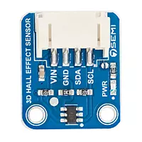 7Semi TMAG5273 4-Pin 3D Hall-Effect Sensor Breakout Module