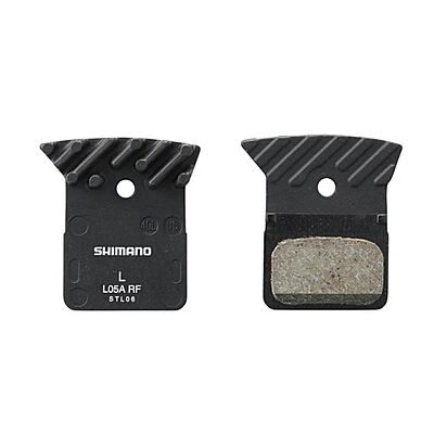 Shimano Disc Brake Pads L05A-RF Resin Pad W/Fin & Spring Shimano Disc Brake Pads L05A-RF Resin Pad W/Fin & Spring