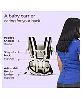 LuvLap Toddler Elegant Baby Carrier With 4 Carry Positions, For 4 To 24 Months Baby