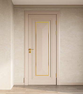 Elegant Beige 3D HDHMR Moulding Door