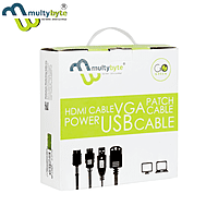 MULTYBYTE CAT 6  PATCH CORD 3 MTR