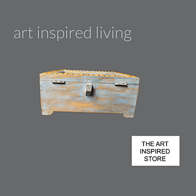 Art Inspired Tissue Box | A Shade of Blue