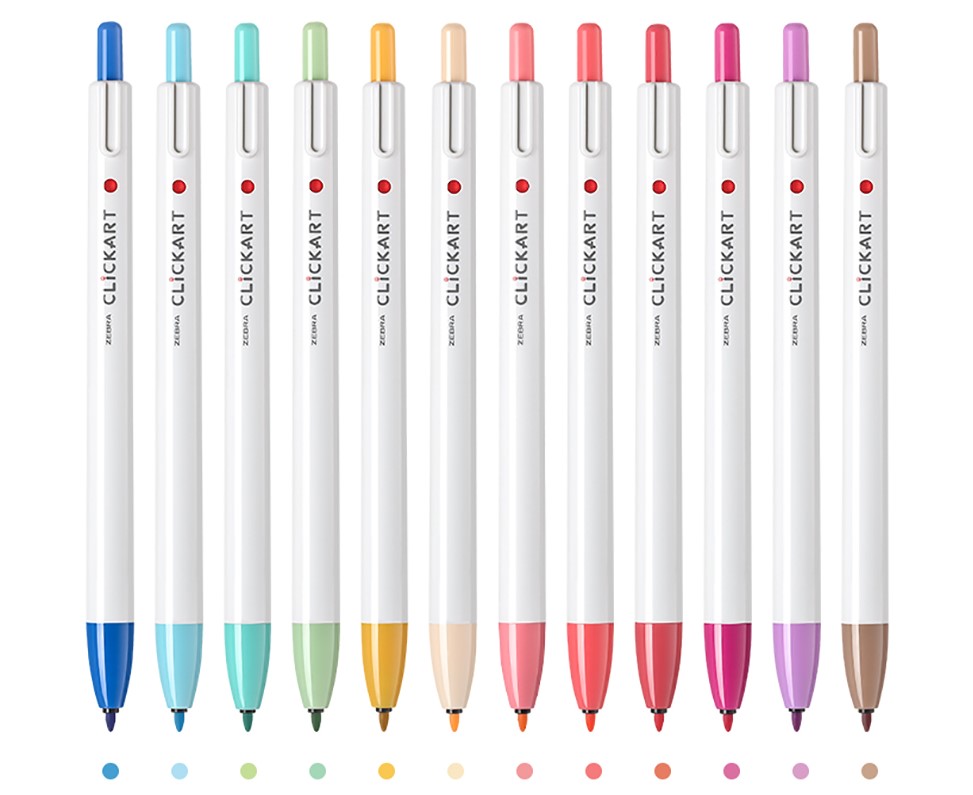 Zebra Click Art 12 Color Set LT (Bright and Light Shade)