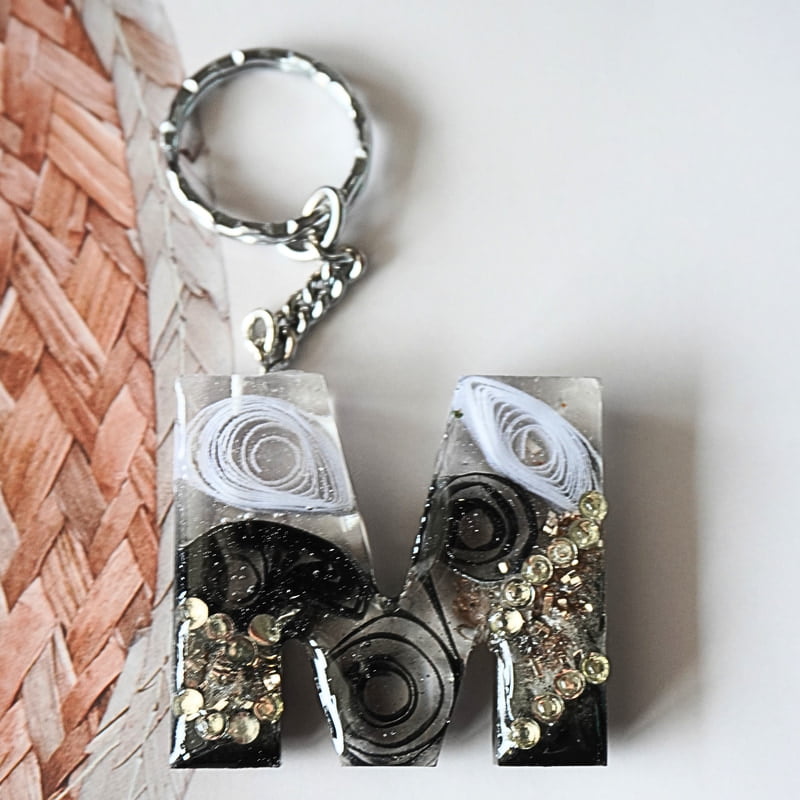 'M' BLACK BEAST LETTER KEYCHAIN 'M' BLACK BEAST LETTER KEYCHAIN