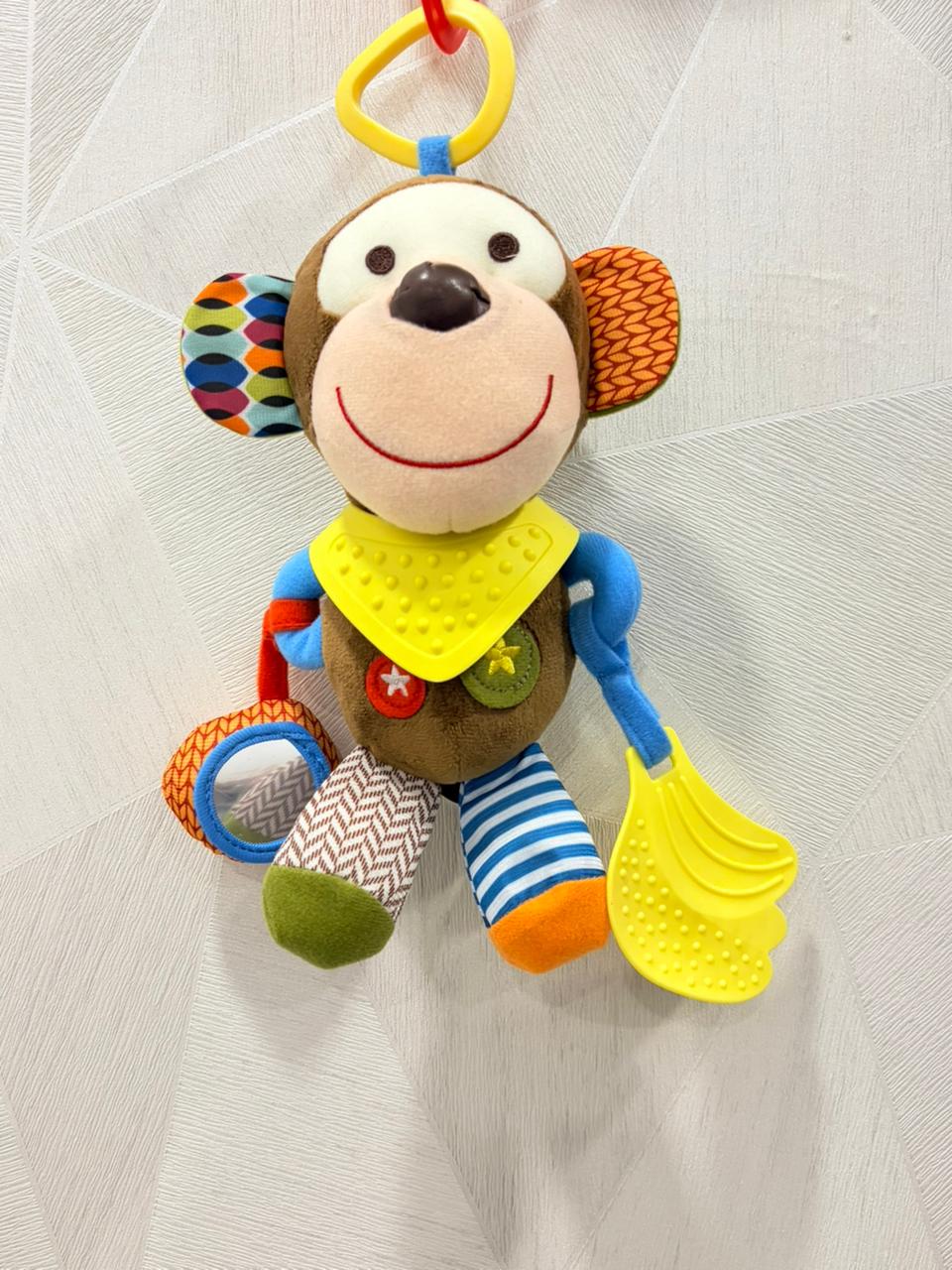 Muffin Monkey Multi-Sensory Activity Teething Toy & Rattle Muffin Monkey Multi-Sensory Activity Teething Toy & Rattle
