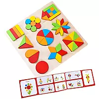Wooden Shapes Puzzle Learning Toy – Montessori Educational Toy