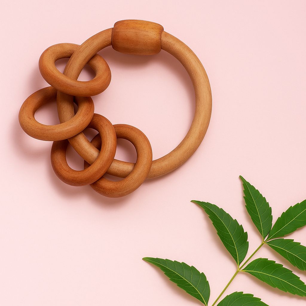 Neem Ring Rattle with Rings