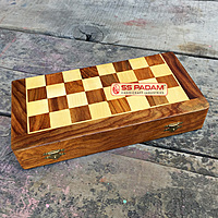 Wooden Magnetic Foldable Chess Set