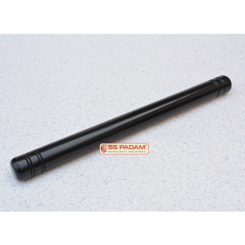 Black Ebony Wood Karungali Kattai Round Stick