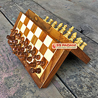 Wooden Magnetic Foldable Chess Set