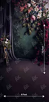 Green Floral Curtain (PRE-ORDER)