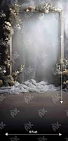 Grey Floral Frame (PRE-ORDER)