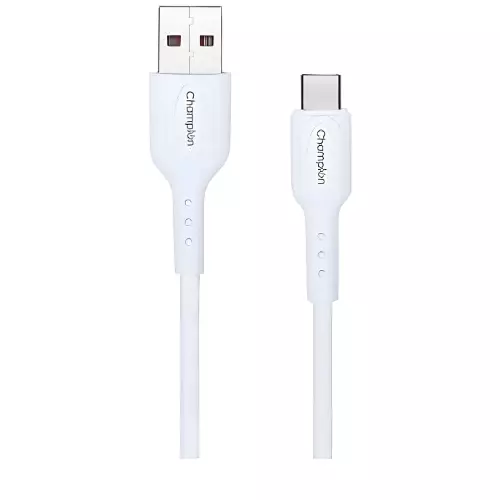 Champion USB A to Type-C 3Amp Data Sync & Fast Charging Cable PVC -1M