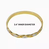 Elegant Anti-Tarnish Bangle with Intricate Filigree