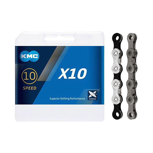 KMC 10 Speed Chain - X10 Silver/Black