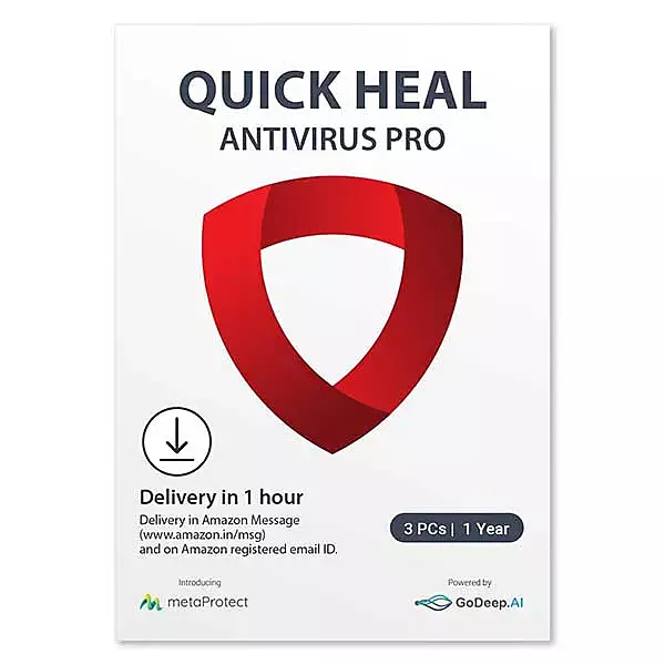 Quick Heal Antivirus Pro 1 Device 3 Years AI Security for Windows PC