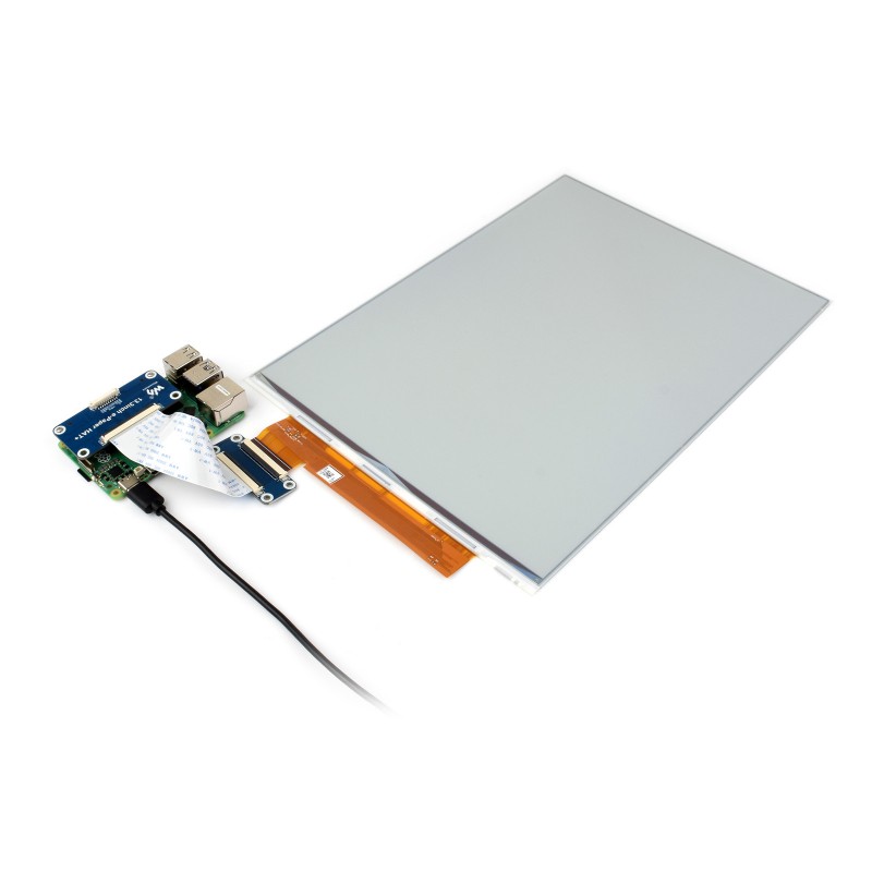 13.3inch E Ink Spectra 6 (E6) Full color E-Paper Display, 1600×1200 Pixels, SPI Communication,With Driver HAT