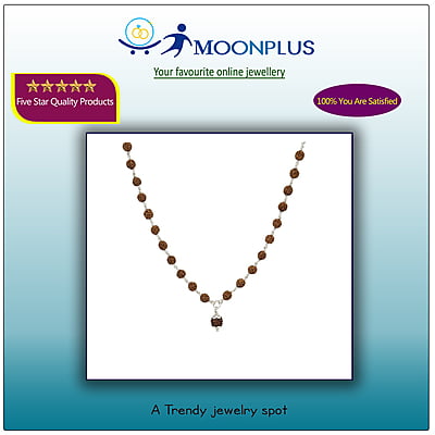 Silver Tied Rudraksha Mala Silver Tied Rudraksha Mala