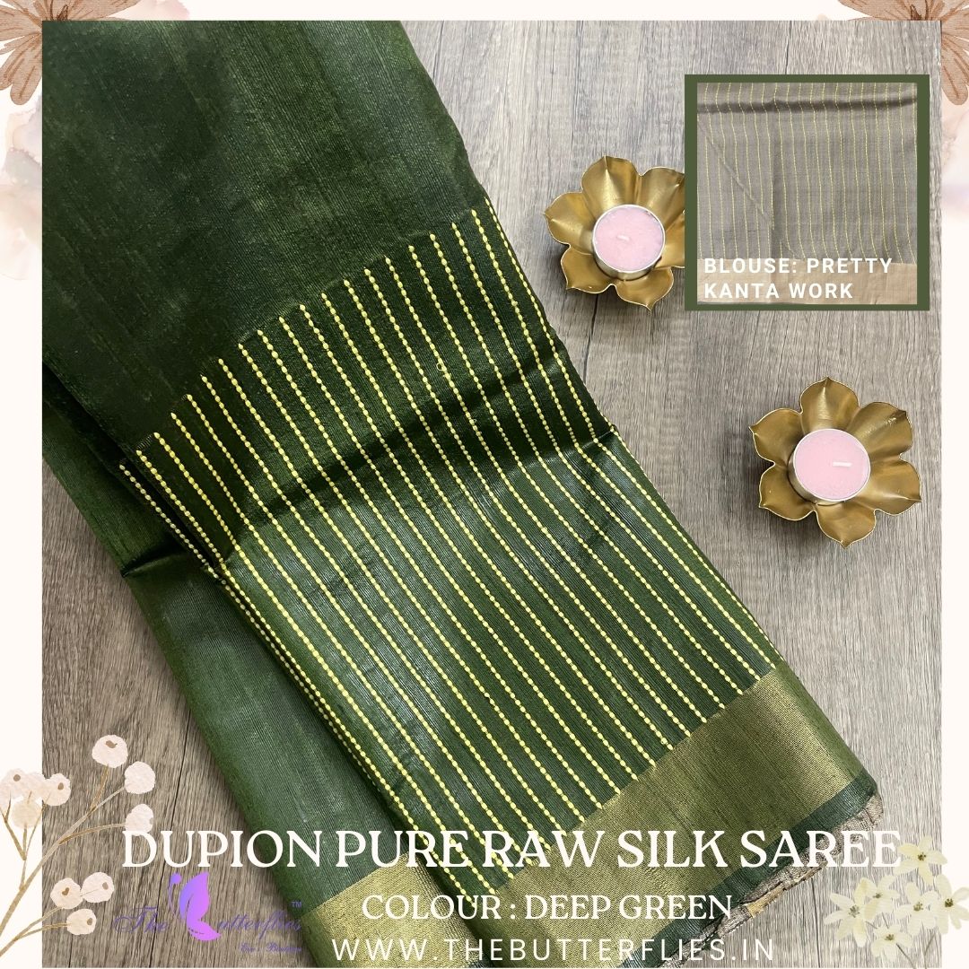 DUPION RAW SILK SAREE YBRSRSS21836