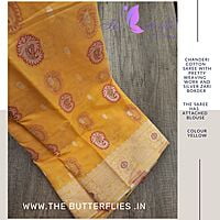 CHANDERI  COTTON SILK SAREE MLNSCDS22903