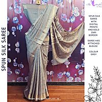 BEAUTIFUL SPUN SILK SAREE  SRCSFSC24525