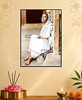 [WL] Holy Mother Sri Sarada Devi - Seated on Veranda - Jayrambati