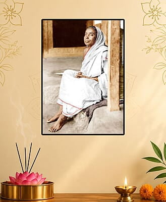 [WL] Holy Mother Sri Sarada Devi - Seated on Veranda - Jayrambati