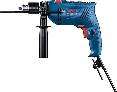 Bosch GSB 600 Corded Electric Impact Drill, 600 W, 13 mm, 1.7 kg, 3,000 rpm, 1.4 Nm, Variable Speed, Forward/Reverse Rotation, Double Insulation, Improved Carbon Brush,1Yr Warranty, Blue Bosch GSB 600 Corded Electric Impact Drill, 600 W, 13 mm, 1.7 kg, 3,000 rpm, 1.4 Nm, Variable Speed, Forward/Reverse Rotation, Double Insulation, Improved Carbon Brush,1Yr Warranty, Blue