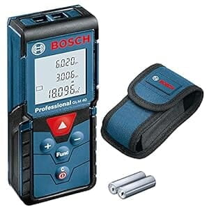 Bosch GLM 40 Plastic Professional Digital Laser Measure (Blue), 1 Piece