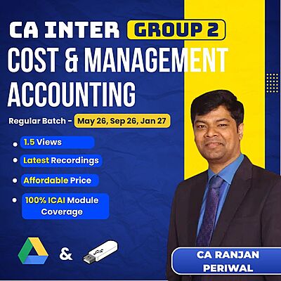 CA Inter Cost and Management Accounting (Group 2) By CA Ranjan Periwal