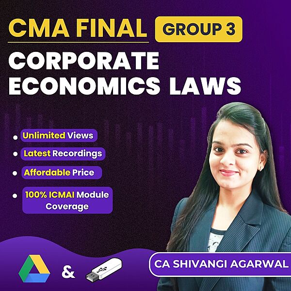 CMA Final Corporate Economic Laws (Group 3) By CA Shivangi Agarwal CMA Final Corporate Economic Laws (Group 3) By CA Shivangi Agarwal