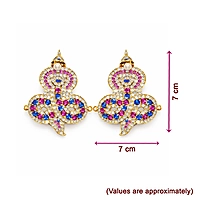 Gold-Plated Snake Nagabaranam Armlet (Vangi) for God Idols – Traditional Temple Jewelry