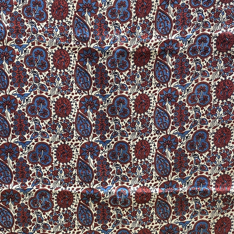 Mashru Silk Ajrakh Print #13