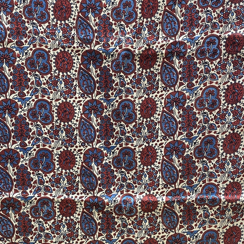Mashru Silk Ajrakh Print #13