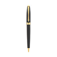 Parker Fusion Matte Black Gold Trim Ball Pen