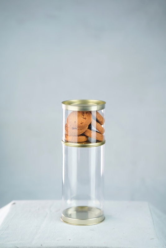 CLEAR TIN JARS- 400 ML