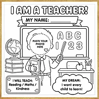 I Am a Teacher – Colour & Frame Kit