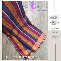 PURE  LINEN SAREE GSSSLIN22895